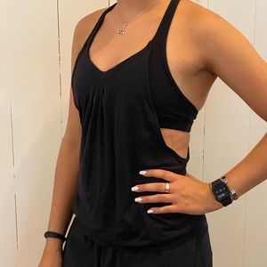 LuluLemon Black Tank top w/ built in sports bra